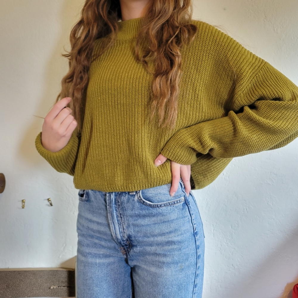 Olive Green H&M Knit Sweater XL
